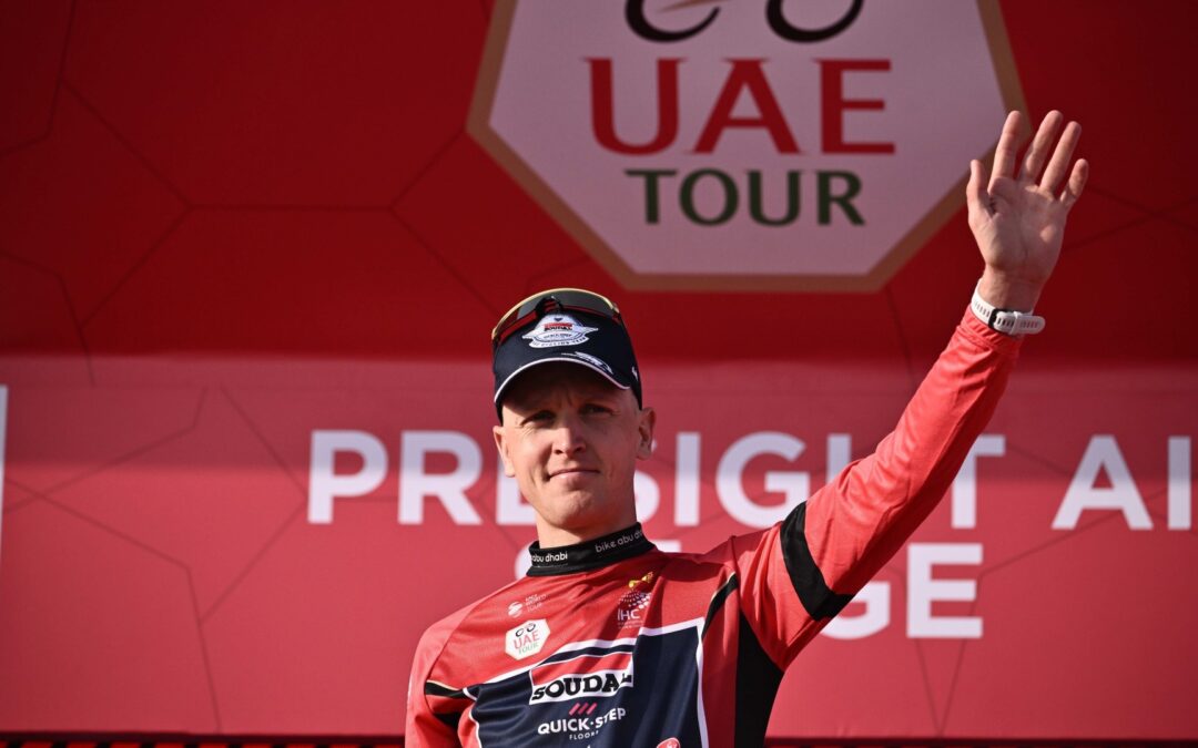 Merlier wins Stage 1 of the UAE Tour and also takes the Red Jersey